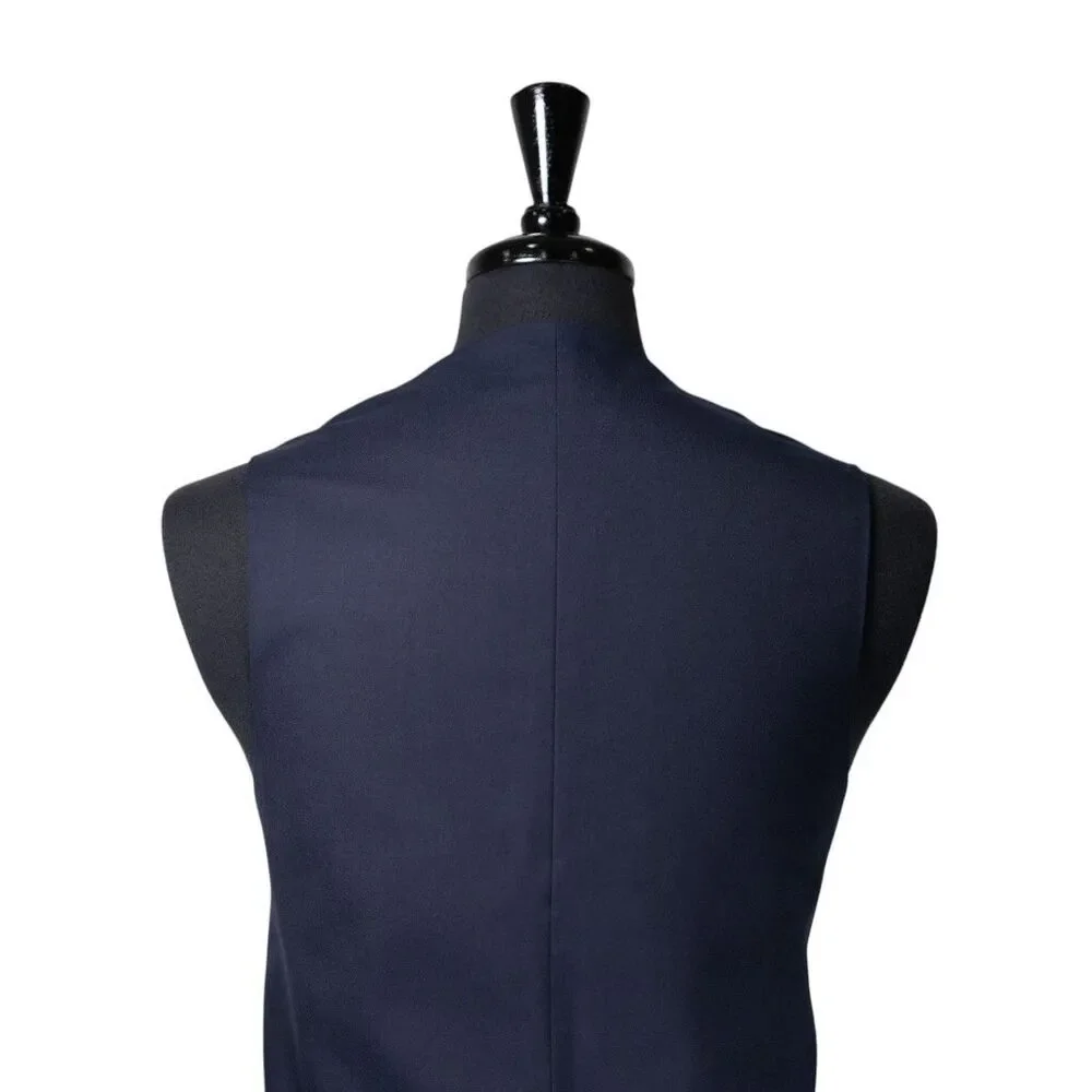 Mens 42R Wool Vest Red Green Blue Check Waistcoat Preppy Casual Formal Party
